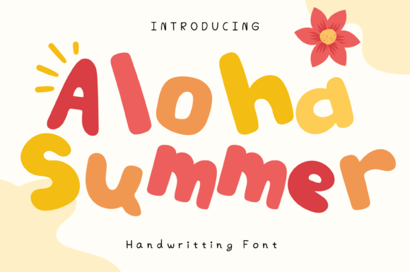 Aloha Summer: A Playful Display Font for Digital Creativity