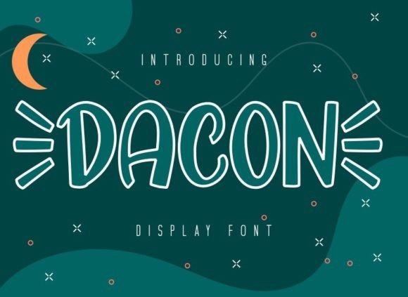 Dacon: A Cool, Cute Display Font for Modern Branding