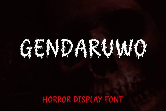 Gendaruwo: A Chillingly Creative Display Font