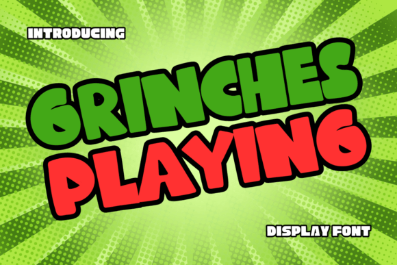 Grinches Playing Font for Vibrant Branding