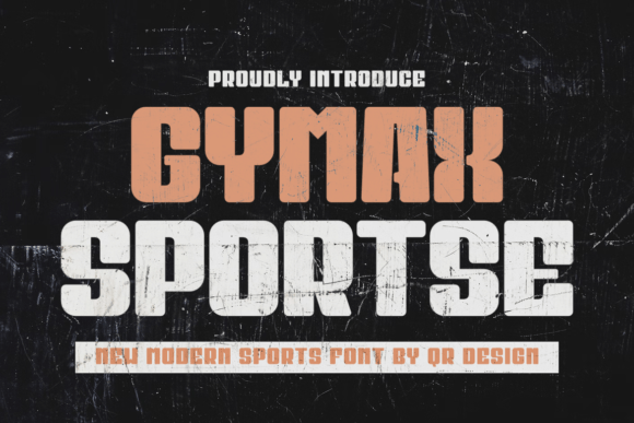 Gymax Sportse: A Bold Display Font for Editorial Design