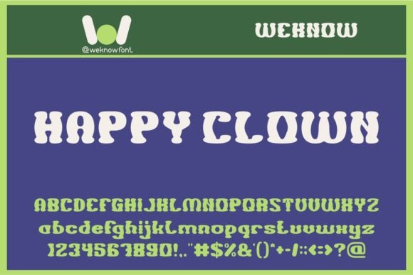 Happy Clown: A Playful Display Font for Editorial Projects