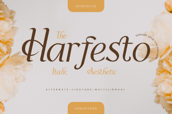 Harfesto: A Display Font for Modern Campaigns