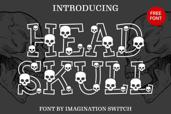 Head Skull Font for Web Design Projects