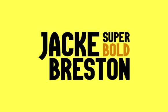 Jacke Breston: A Modern Display Font for Campaign Creativity