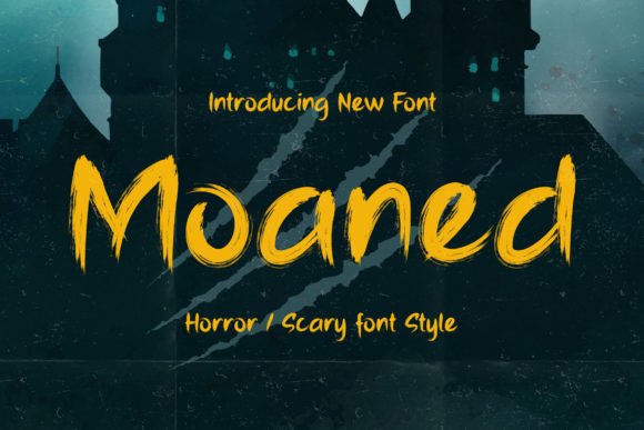 Moaned Display Font for Editorial Design