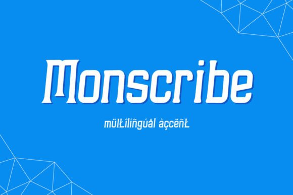 Monscribe: A Modern Display Font for Bold Branding