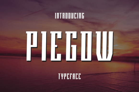 Piegow: A Modern Font for Your Brand's Visual Upgrade