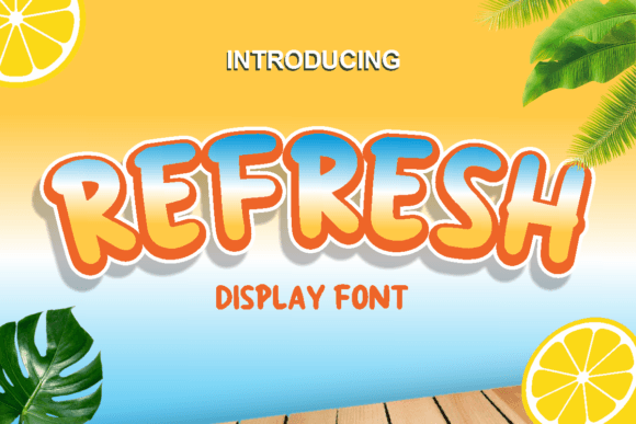 Refresh: A Display Font for Modern Branding and Design