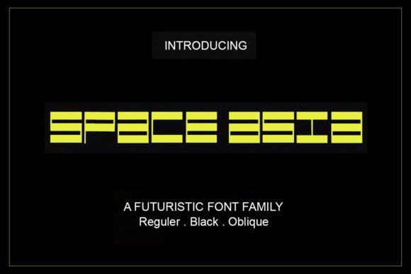 Space Asia: A Modern Typeface for Digital Design