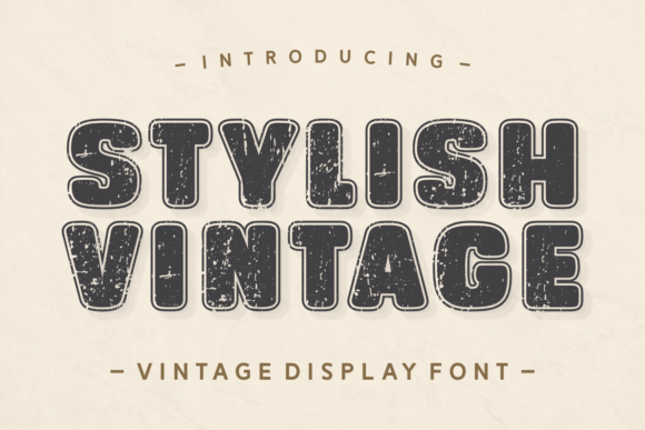Stylish Vintage: A Font That Speaks Volumes in Design