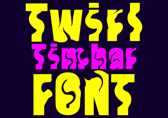 Twirl Timhar: A Playful Font for Branding Projects