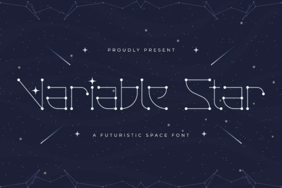 Variable Star Font for Creative and Commercial Projects