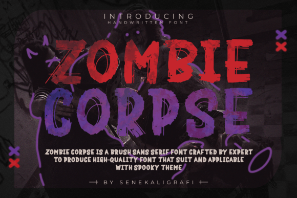 Zombie Corpse Font for Branding with a Bold Edge